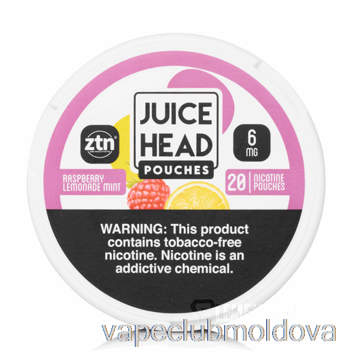 Vape Mod Juice Head Pungi Cu Nicotină - Limonadă De Zmeură Mentă 6mg